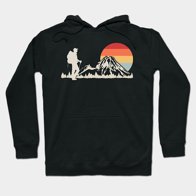 Hiking Retro Hoodie by KAWAIITEE